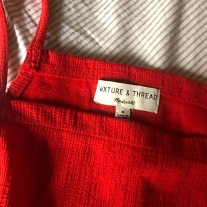 Bright Red madewell shirt
